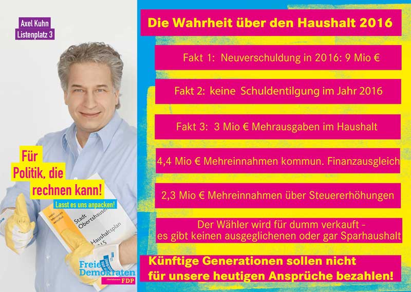 Axel Kuhn Haushalt 2016